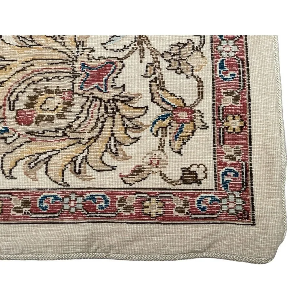 (1) Rare Ralph Lauren Northern Cape Tapestry Pillow Sham Double Sided Zip Cotton
